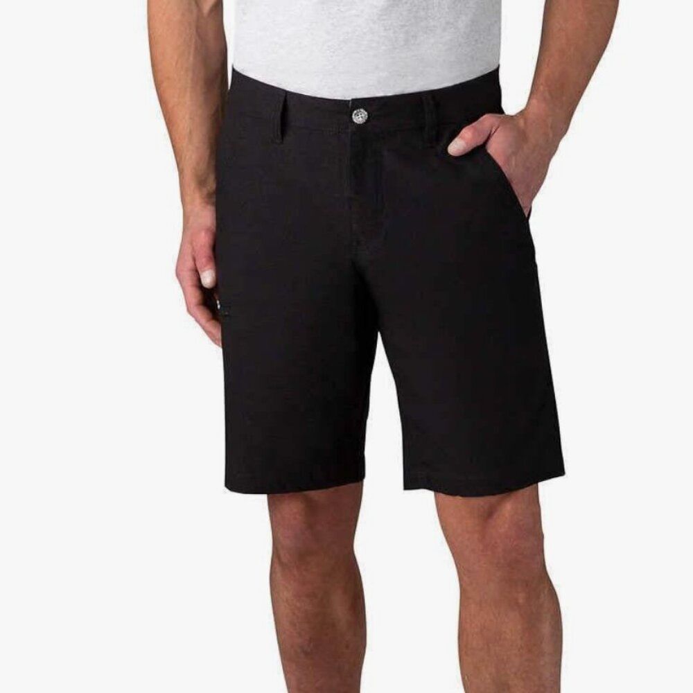 Weatherproof Vintage Men’s Shorts Black Size 34 Button Closure Beltstraps